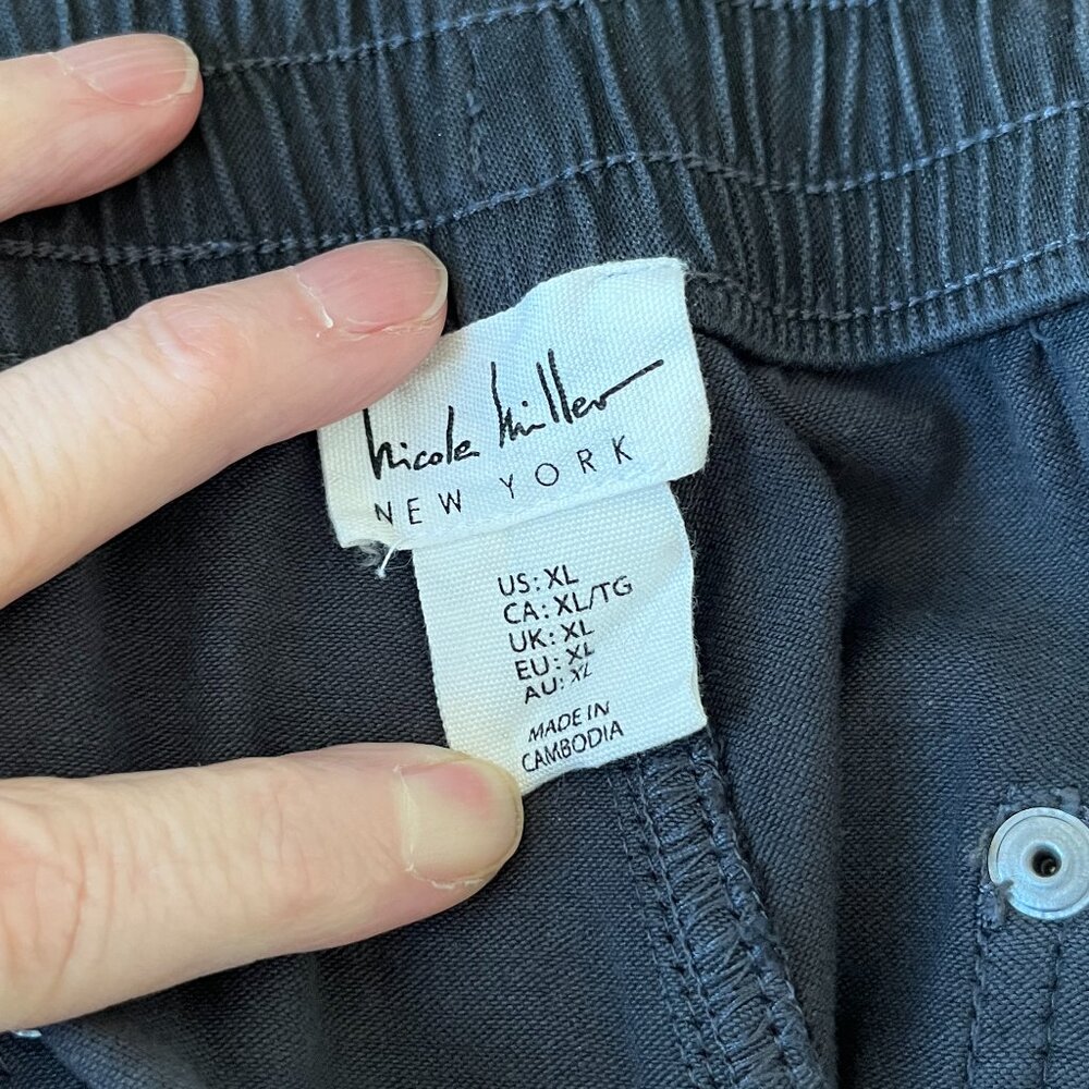 Nicole Miller Dark Gray Joggers XL - Picture 5 of 6